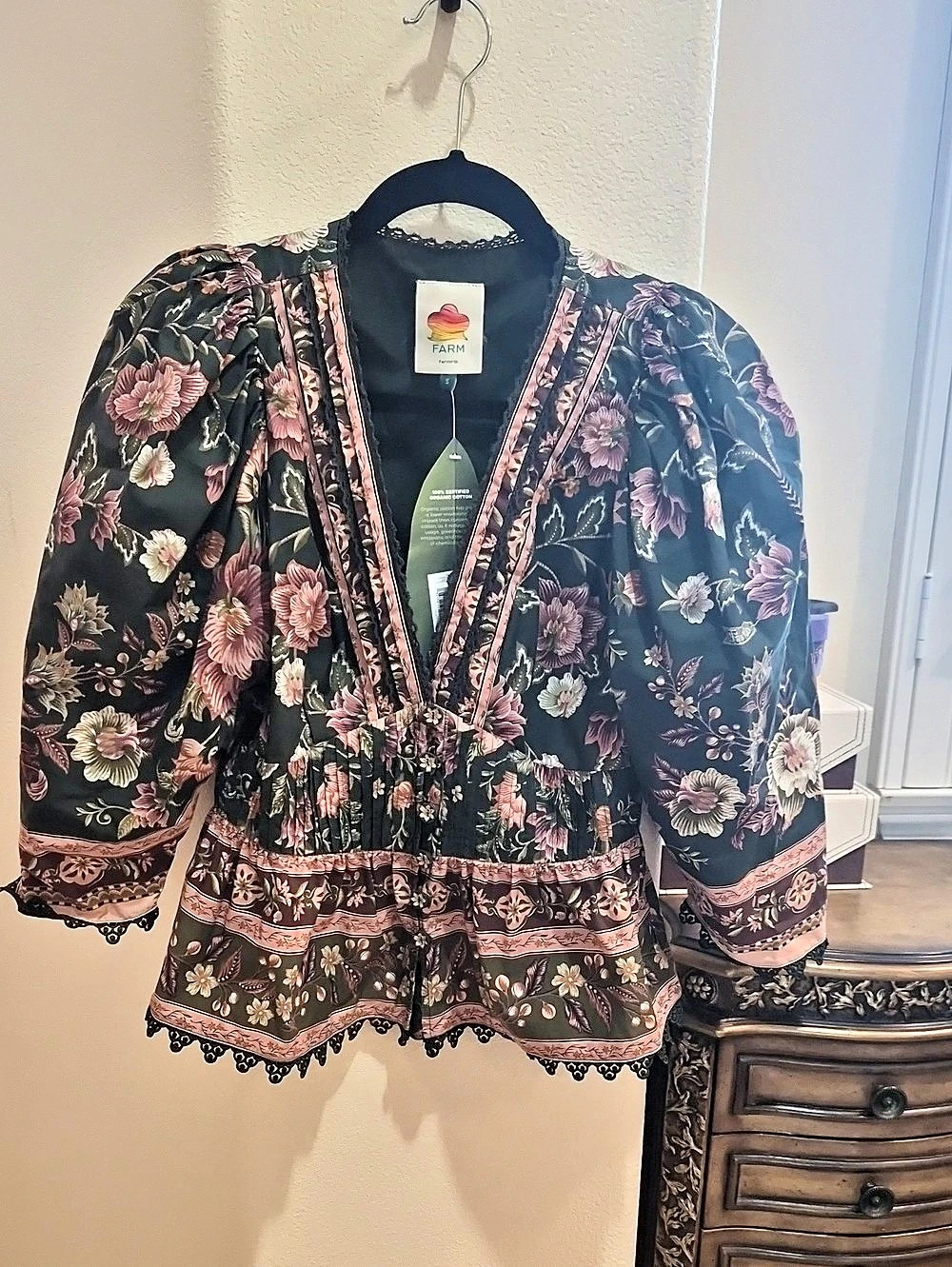 NWT Farm Rio Flowering Garden Tree Flowering Blouse